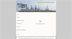 Desktop Screenshot of mdhenryco.com